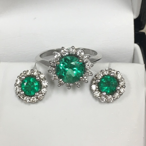 Jewelry - SOLD  SOLD SOLD  Emerald & Diamond Set